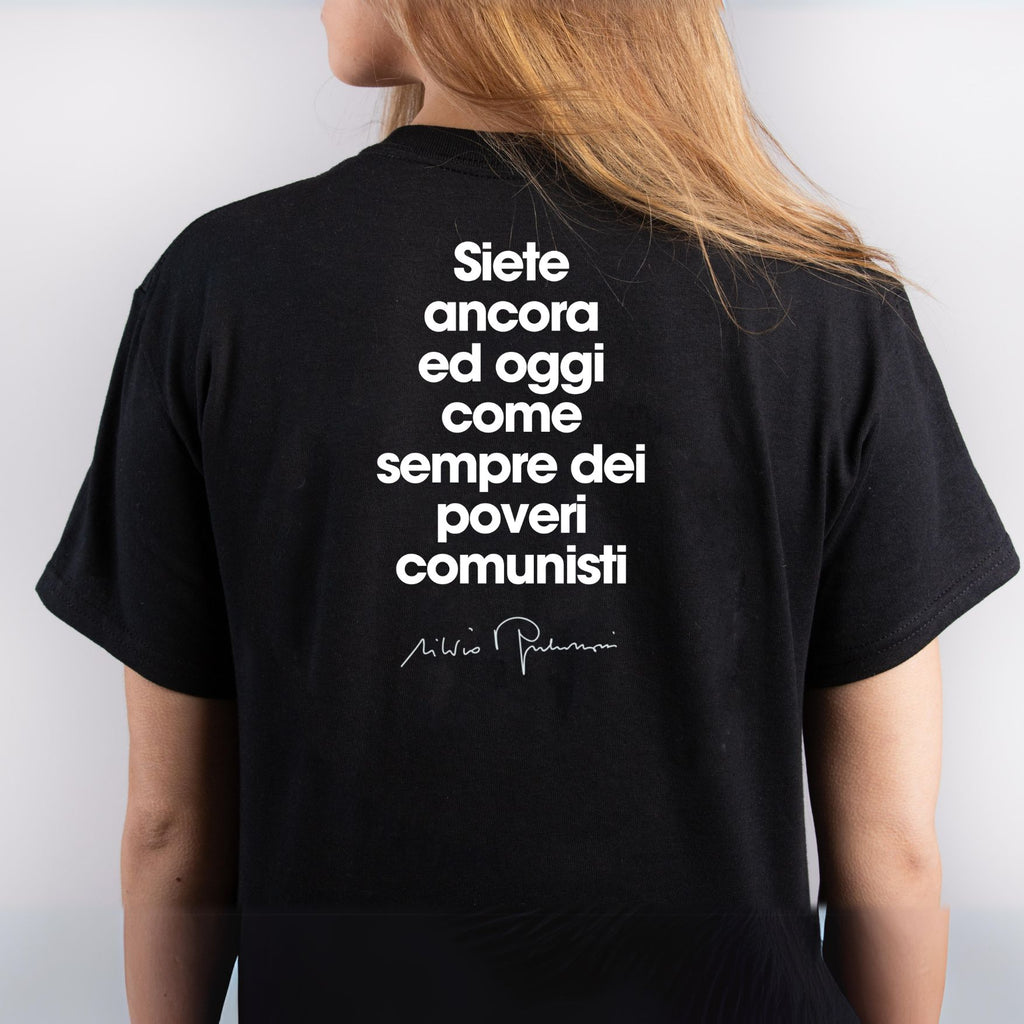 MAGLIETTA T-SHIRT FRASE Berlusconi Poveri Comunisti Bianca Nera S M L XL XXL EUR 18,90 - IT - Foto 1